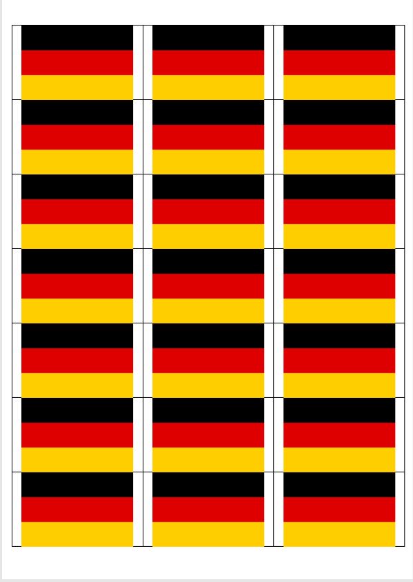 German Flag stickers