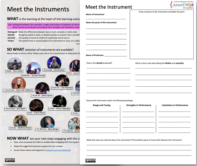 Meet The Instruments Classroom Support