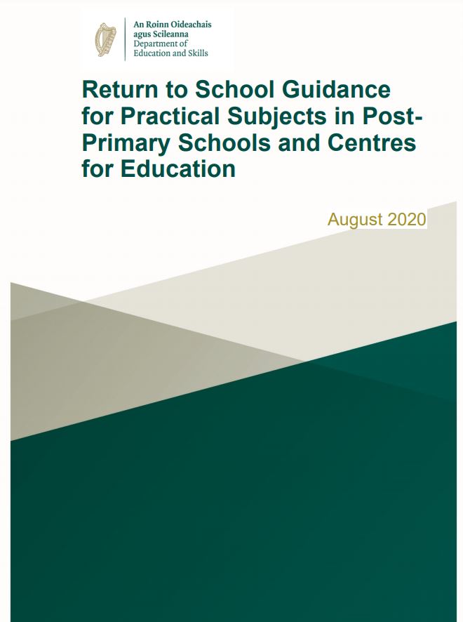 Return to School Guidance for Practical Subjects in Post-Primary Schools