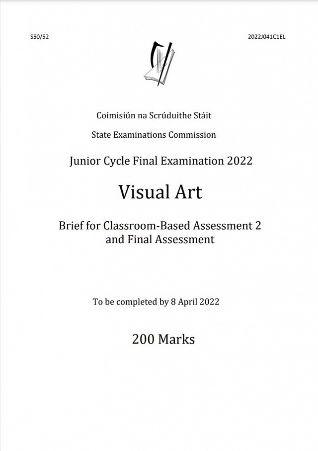 art coursework brief 2022