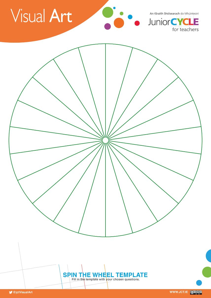 Spin the Wheel Template Blank