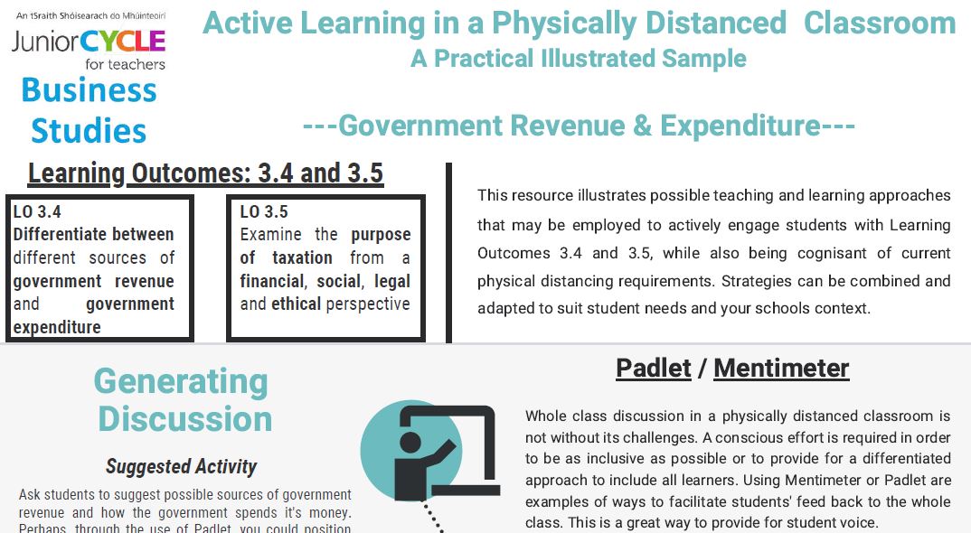 Active Learning Strategies in a Physically Distanced Classroom Poster