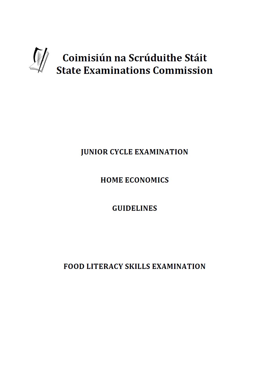 State Examinations Food Literacy Skils Guidelines