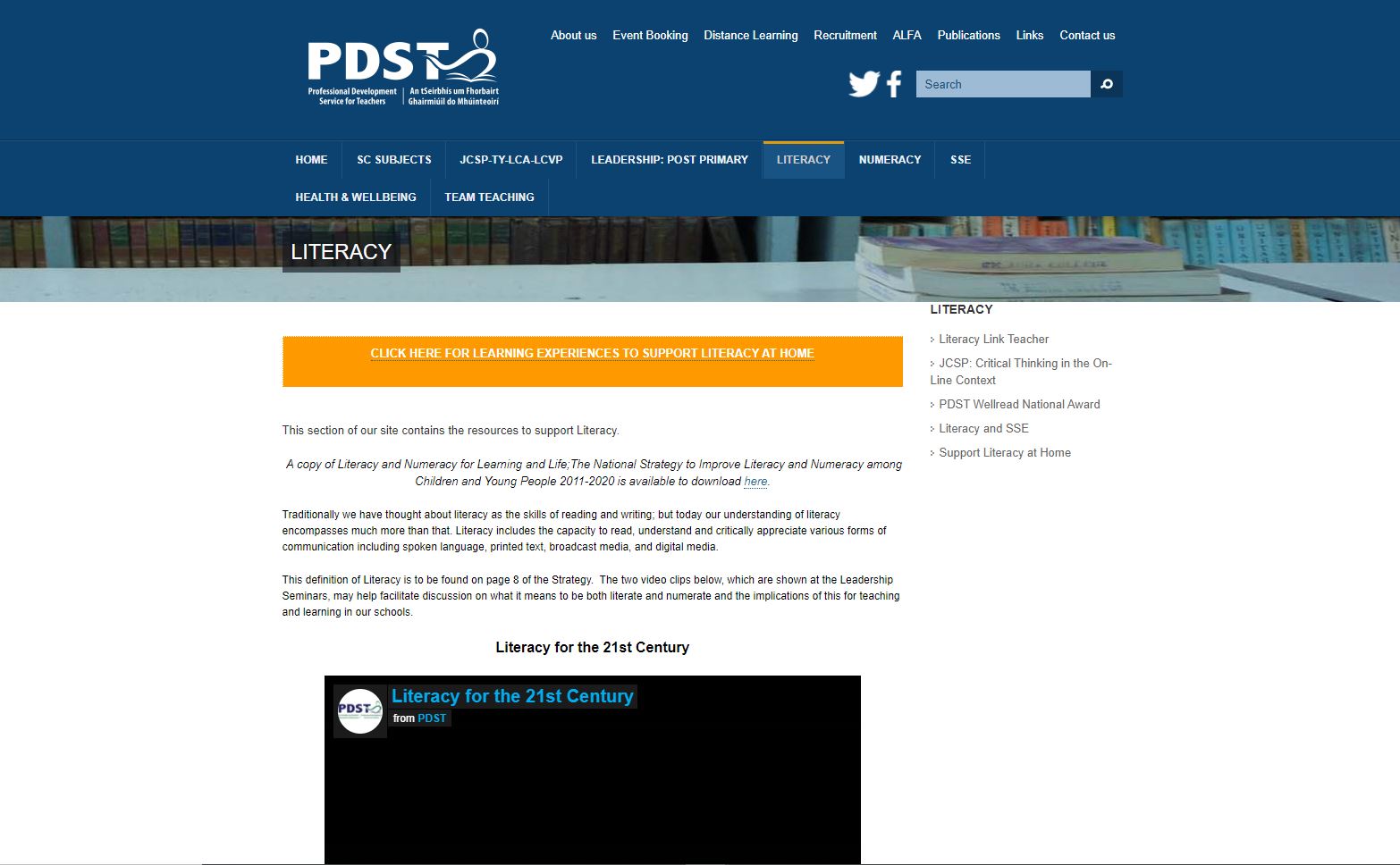 PDST Literacy Resources