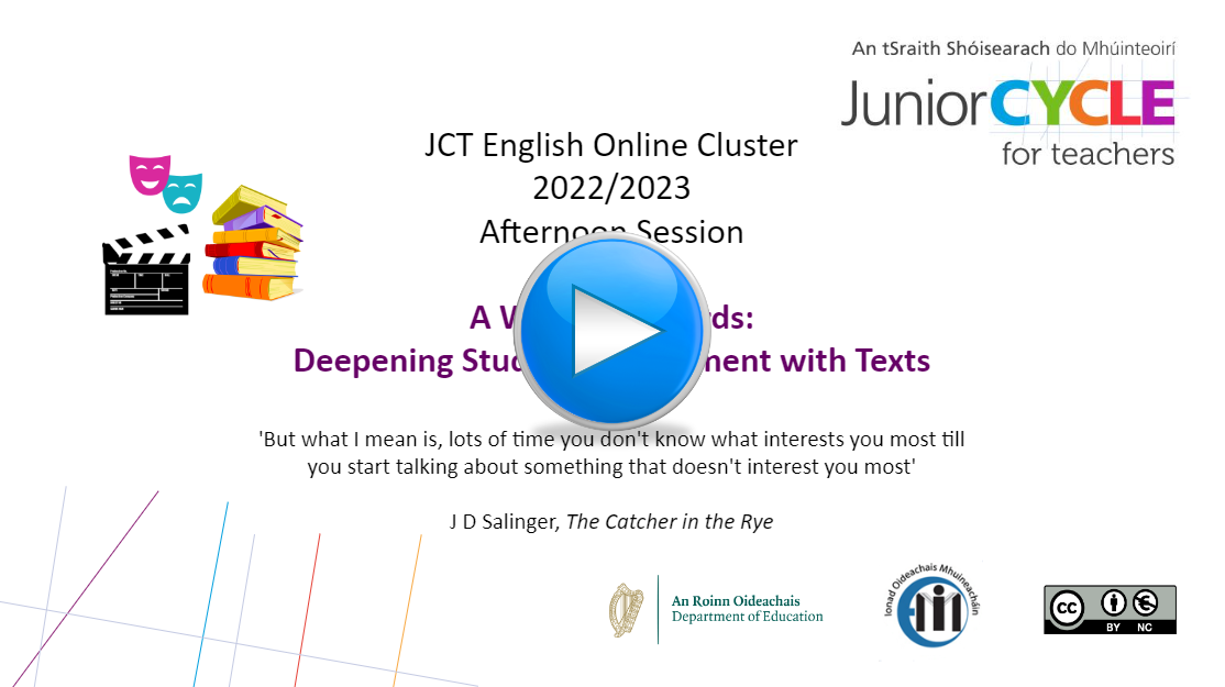 Session 3 - A Way with Words: Deepening Student Engagement with Texts