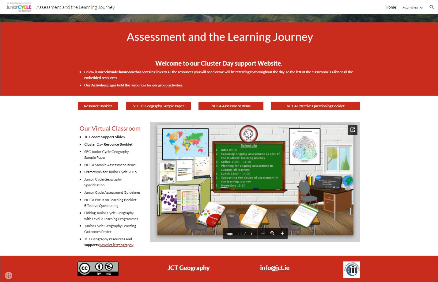 Assessment and the Learning Journey Website