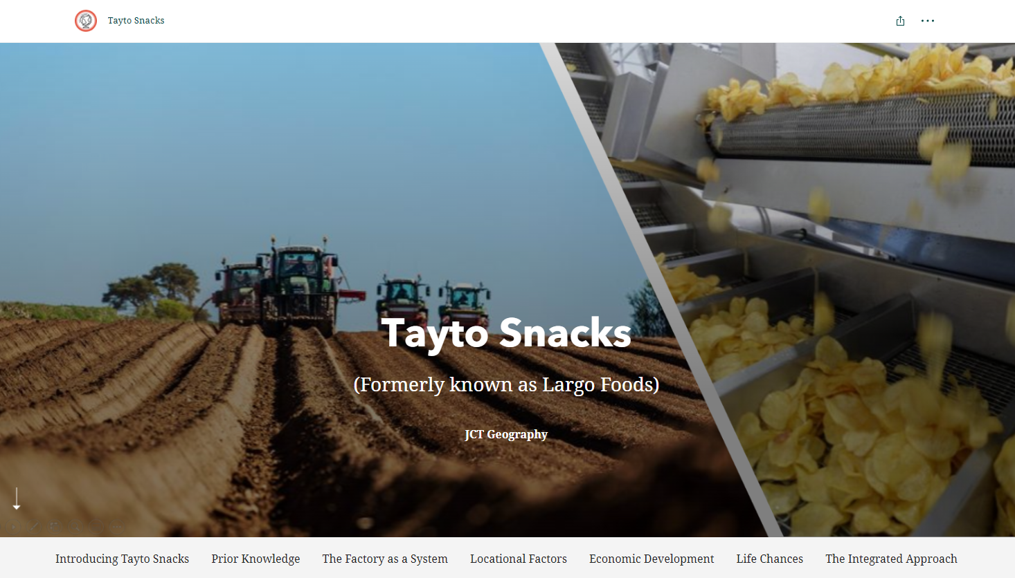 Tayto Snacks StoryMap