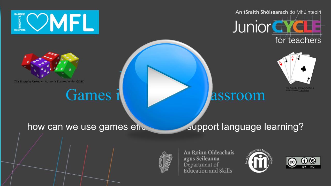 Presentation: Games in the MFL Classroom