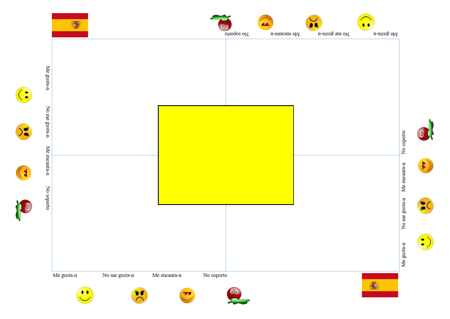 Editable Placemat Spanish
