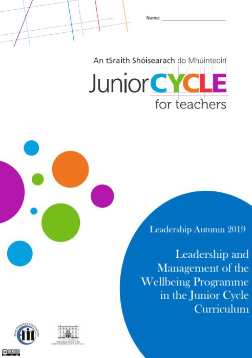 Wellbeing Learning Log Autumn 2019