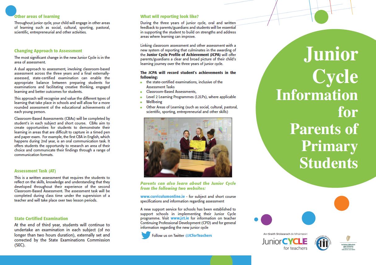 JCT Primary Parents Leaflet