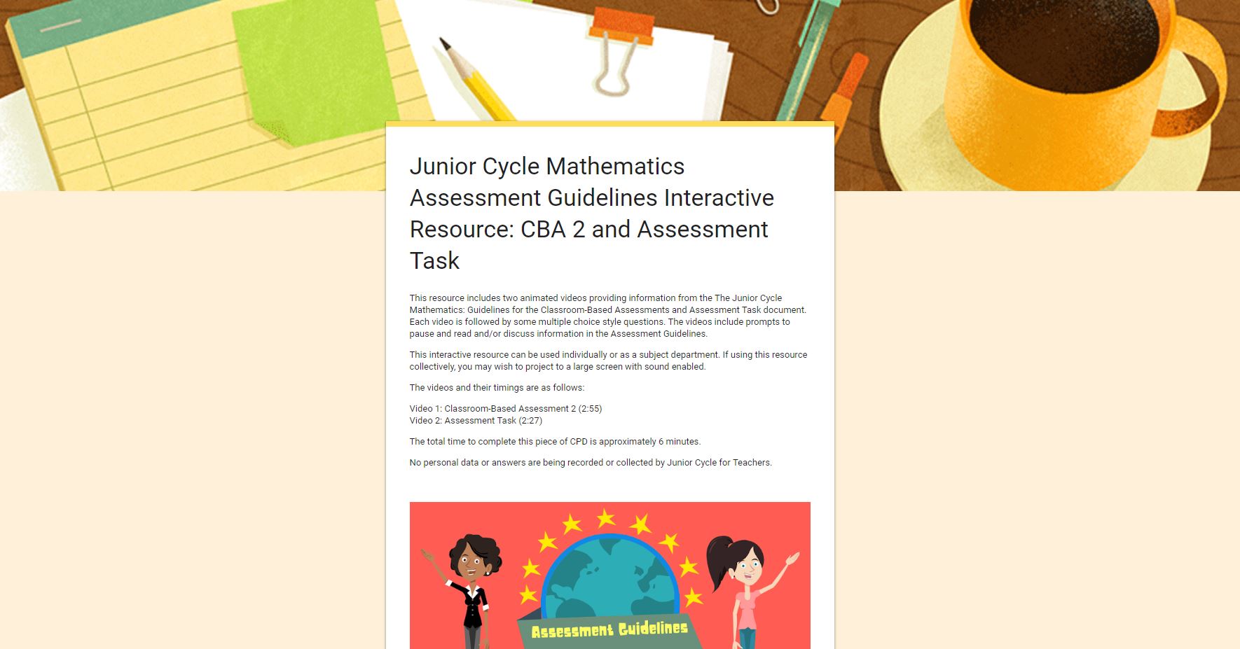 Assessment Guidelines Interactive Resource - Section Three CBA 2 and the Assessment Task