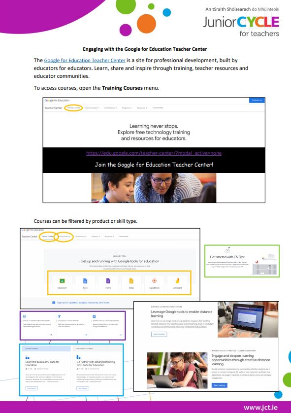 Engaging with the Google for Education Teacher Center