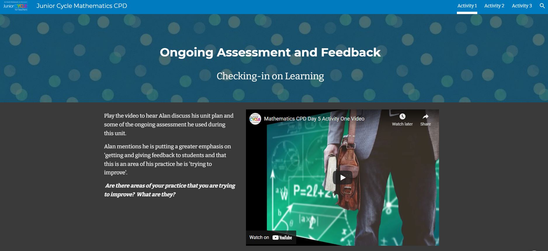 Ongoing Assessment and Feedback