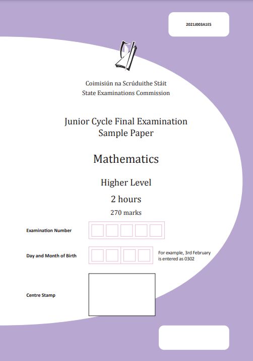 Higher Level Sample Paper