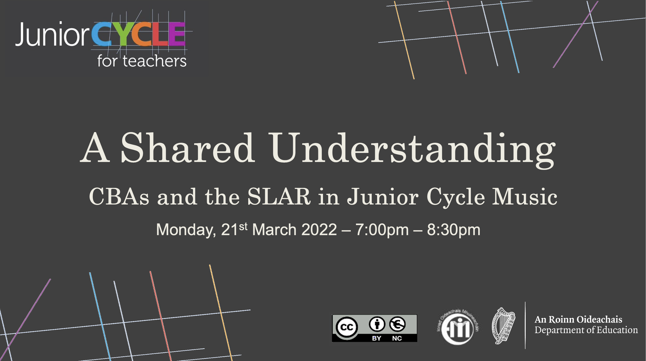 A Shared Understanding: CBAs and the SLAR in Junior Cycle Music