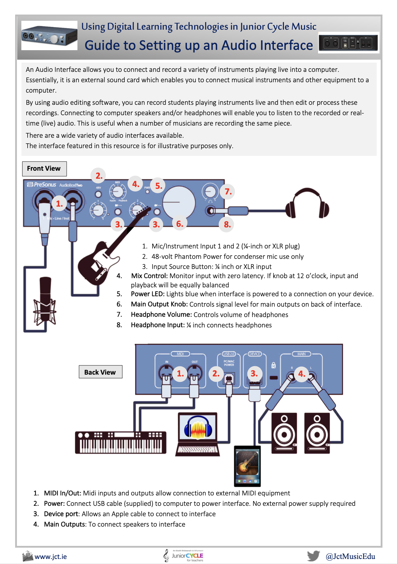 Guide to Setting up an Audio Interface
