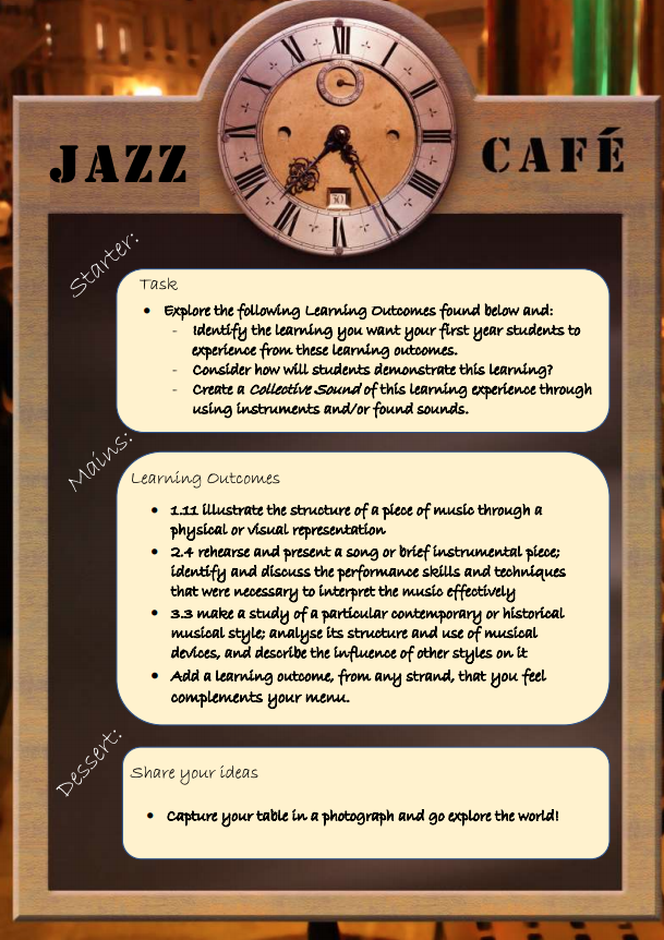 Jazz Cafe - Menu 1