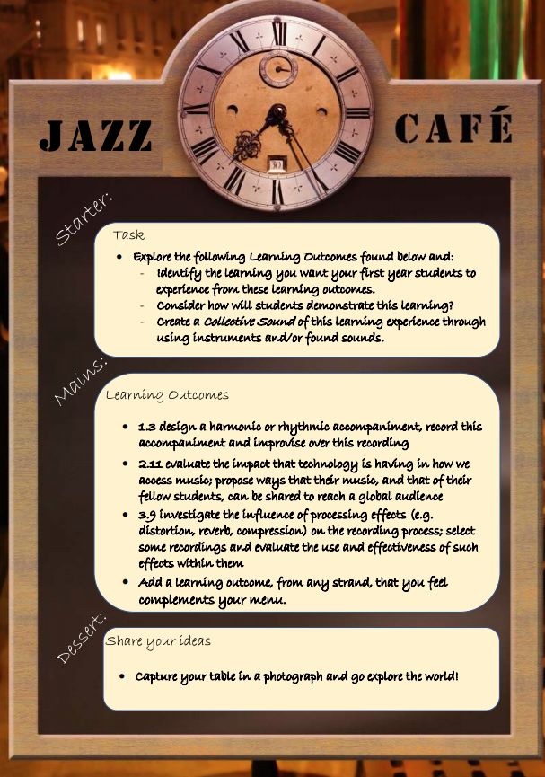 Jazz Cafe - Menu 2