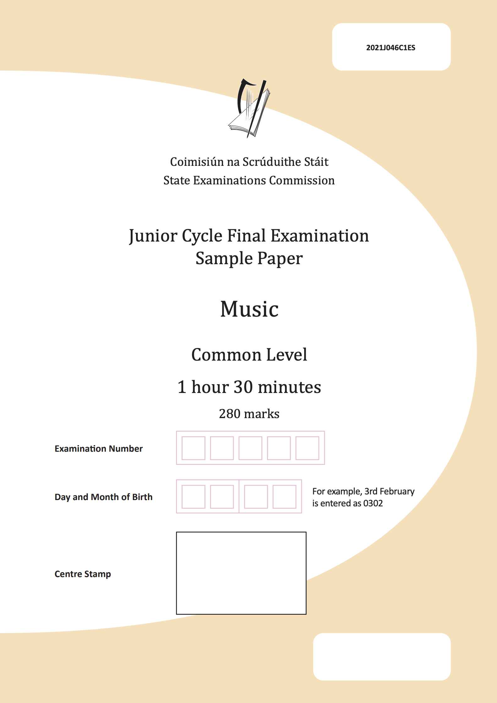 Link to State Examinations Commission Sample Paper