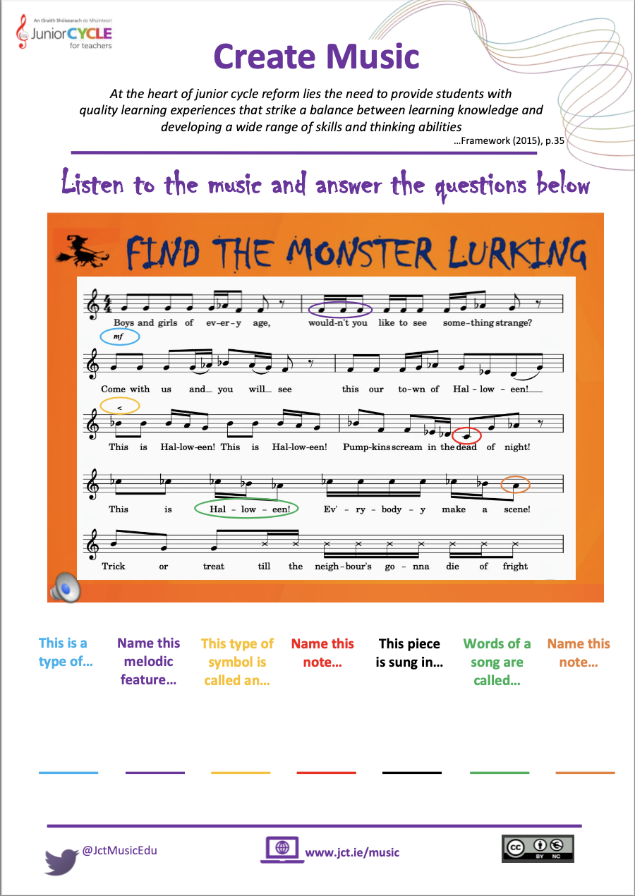 Spooky Music Literacy 1