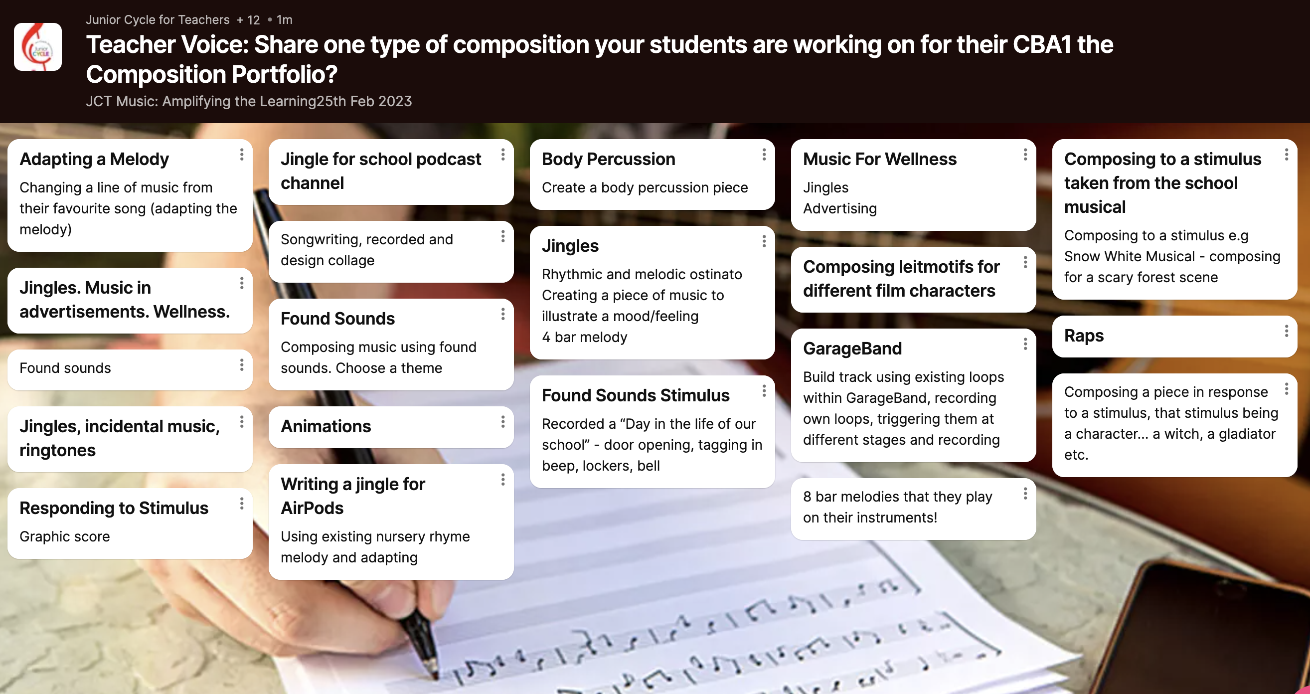 Teacher Voice - Composition Portfolio