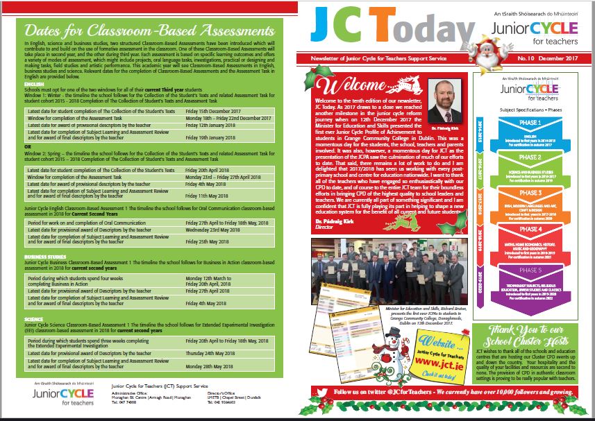 JCToday Newsletter Dec 2017