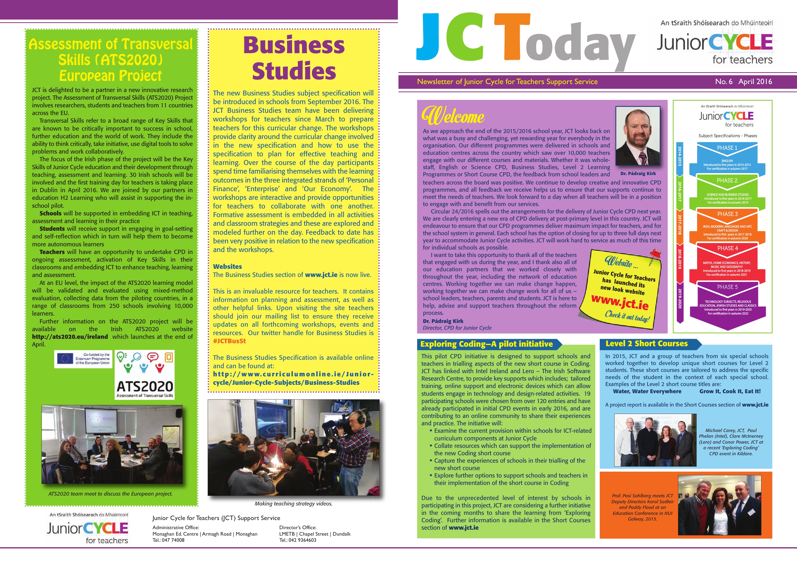 JCToday Newsletter  APRIL 2016