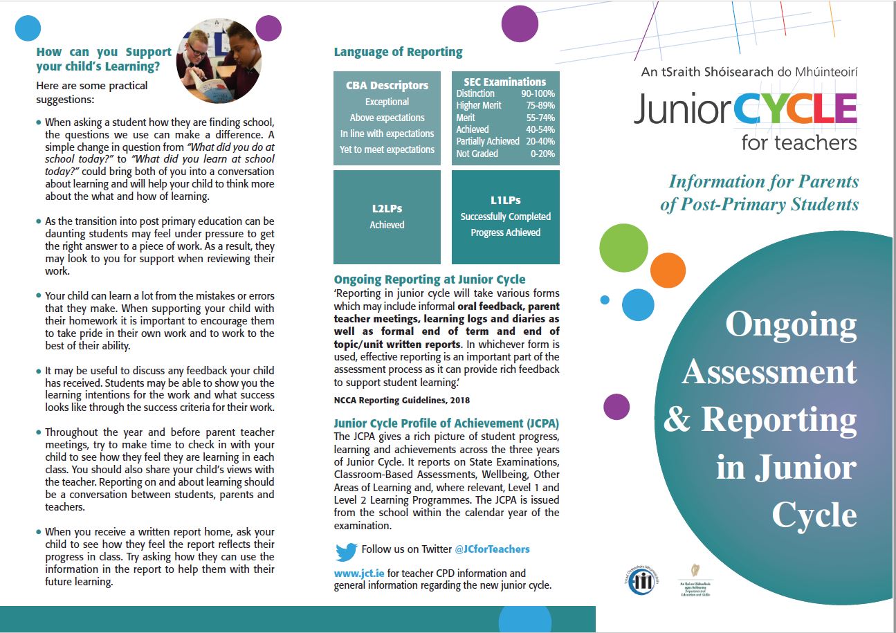 Ongoing Assessment and Reporting in Junior Cycle