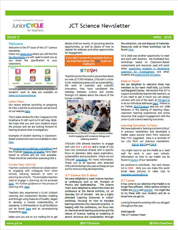 Science Newsletter Issue 5