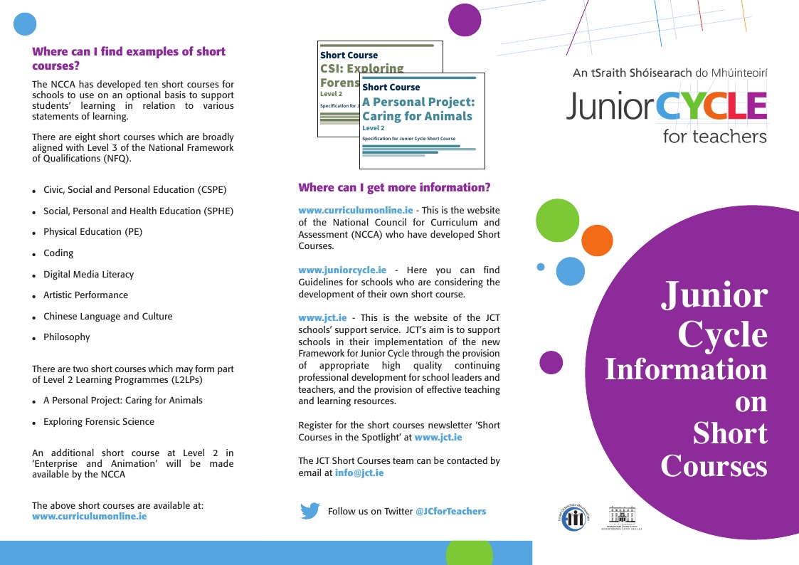 Short Course Information leaflet